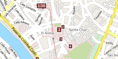 Kathedrale von Sevilla Stadtplan