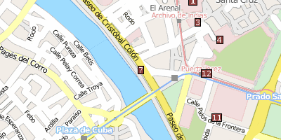 Torre del Oro Stadtplan